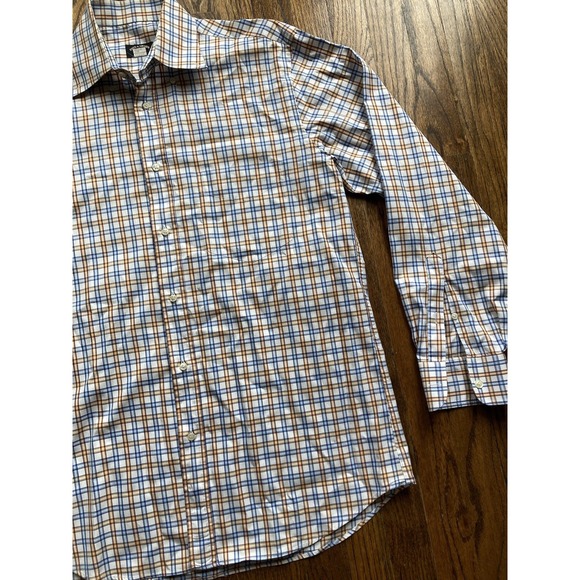 Paul & Shark Yachting Shirt Long Sleeve Button Up Plaid Sz Medium Made In Italy - Picture 3 of 11